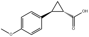 Cyclopropanecarboxylic acid, 2-(4-methoxyphenyl)-, (1S,2S)- Struktur