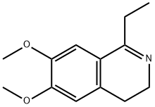 Isoquinoline, 1-ethyl-3,4-dihydro-6,7-dimethoxy- Struktur