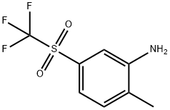 Benzenamine, 2-methyl-5-[(trifluoromethyl)sulfonyl]- Struktur