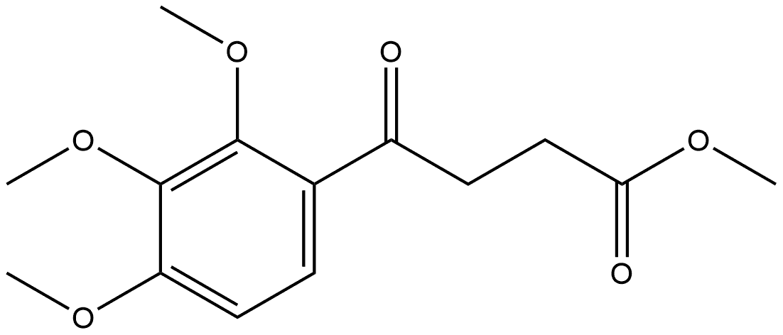 Benzenebutanoic acid, 2,3,4-trimethoxy-γ-oxo-, methyl ester Struktur