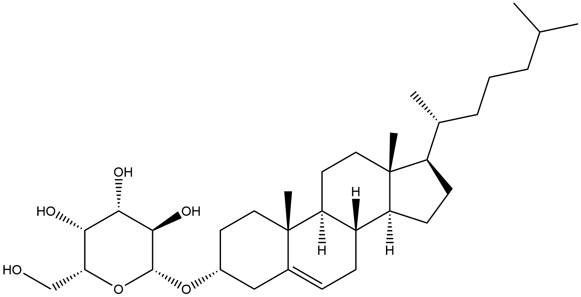 β-D-Galactopyranoside, (3β)-cholest-5-en-3-yl Struktur