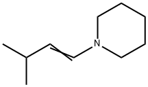 Piperidine, 1-(3-methyl-1-buten-1-yl)- Struktur