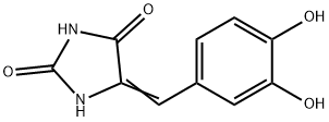 2,4-Imidazolidinedione, 5-[(3,4-dihydroxyphenyl)methylene]- Struktur