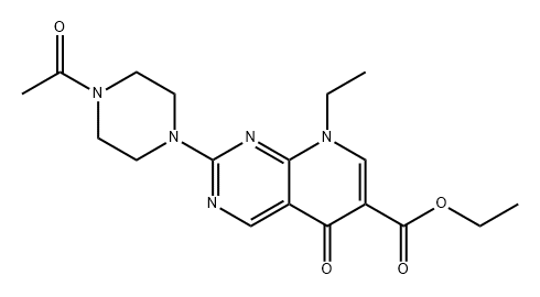 Pyrido[2,3-d]pyrimidine-6-carboxylic acid, 2-(4-acetyl-1-piperazinyl)-8-ethyl-5,8-dihydro-5-oxo-, ethyl ester