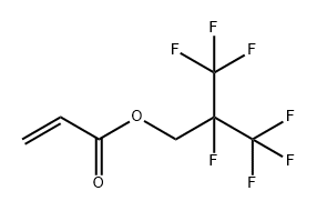 2-Propenoic acid, 2,3,3,3-tetrafluoro-2-(trifluoromethyl)propyl ester Struktur