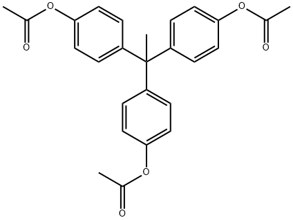 Phenol, 4,4',4''-ethylidynetris-, 1,1',1''-triacetate Struktur