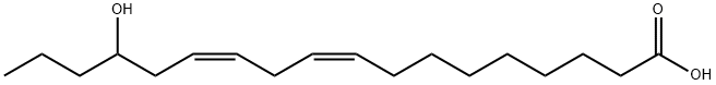 15-Hydroxy-9(Z),12(Z)-octadecadienoic acid Struktur