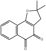 Naphtho[1,2-b]furan-4,5-dione, 2,3-dihydro-2,2-dimethyl- Struktur