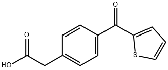 Benzeneacetic acid, 4-(2-thienylcarbonyl)- Struktur