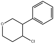 2H-Pyran, 4-chlorotetrahydro-3-phenyl- Struktur