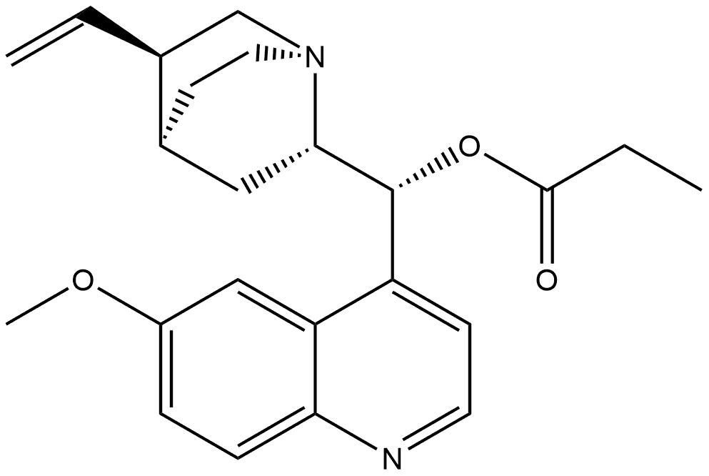 (9R)-6'-Methoxycinchonan-9-yl propionate Struktur