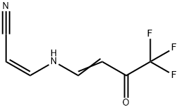 2-Propenenitrile, 3-[(4,4,4-trifluoro-3-oxo-1-buten-1-yl)amino]-, (2Z)-