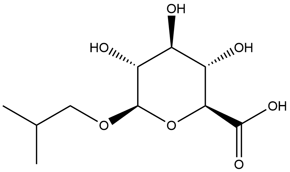 Isobutyl β-D-glucuronide Struktur