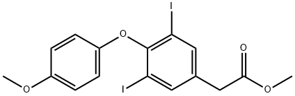 Benzeneacetic acid, 3,5-diiodo-4-(4-methoxyphenoxy)-, methyl ester