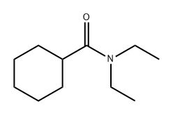 Cyclohexanecarboxamide, N,N-diethyl- Struktur