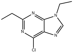 6-Chloro-2,9-diethyl-9H-purine Struktur