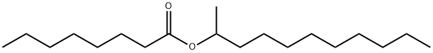 Octanoic acid, 1-methyldecyl ester Struktur