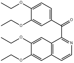 Methanone, (6,7-diethoxy-1-isoquinolinyl)(3,4-diethoxyphenyl)- Struktur