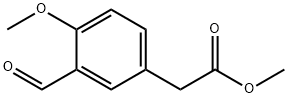 Methyl 3-formyl-4-methoxyphenylacetate Struktur