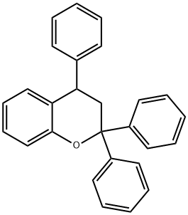 2H-1-Benzopyran, 3,4-dihydro-2,2,4-triphenyl- Struktur