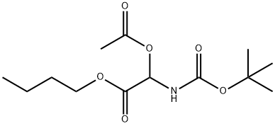 Acetic acid, (acetyloxy)[[(1,1-dimethylethoxy)carbonyl]amino]-, butyl ester (9CI)