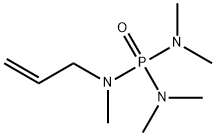 Phosphoric triamide, N,N,N',N',N''-pentamethyl-N''-2-propen-1-yl- Struktur