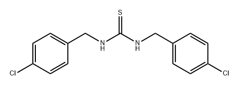 Thiourea, N,N'-bis[(4-chlorophenyl)methyl]- Struktur