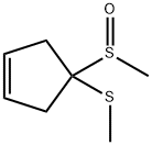 Cyclopentene, 4-(methylsulfinyl)-4-(methylthio)- Struktur