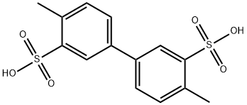 4,4'-dimethyl-[1,1'-biphenyl]-3,3'-disulfonic acid Struktur