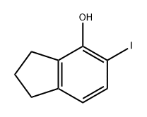 1H-Inden-4-ol, 2,3-dihydro-5-iodo- Struktur