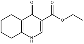 3-Quinolinecarboxylic acid, 1,4,5,6,7,8-hexahydro-4-oxo-, ethyl ester Struktur