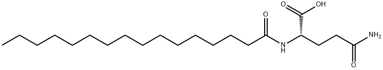 L-Glutamine, N2-(1-oxohexadecyl)- Struktur