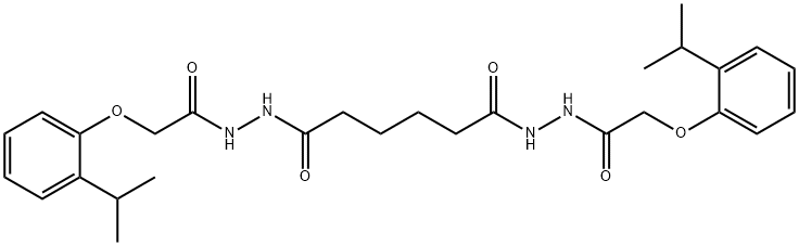 N'1,N'6-bis[(2-isopropylphenoxy)acetyl]hexanedihydrazide Struktur