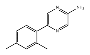 2-Pyrazinamine, 5-(2,4-dimethylphenyl)- Struktur