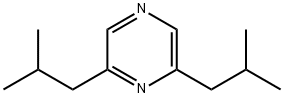 Pyrazine, 2,6-bis(2-methylpropyl)- Struktur