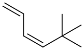 (Z)-(CH3)3CCH=CHCH=CH2 Struktur