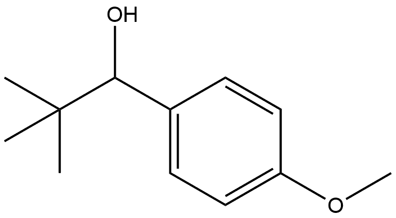 Benzenemethanol, α-(1,1-dimethylethyl)-4-methoxy- Struktur