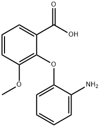 Benzoic acid, 2-(2-aminophenoxy)-3-methoxy- Struktur