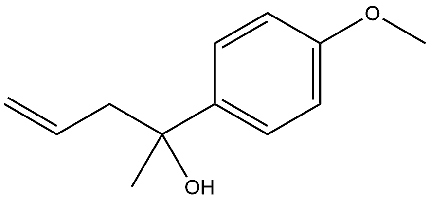 2-(4-methoxyphenyl)pent-4-en-2-ol Struktur