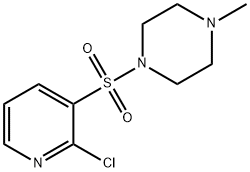 Piperazine, 1-[(2-chloro-3-pyridinyl)sulfonyl]-4-methyl- Struktur