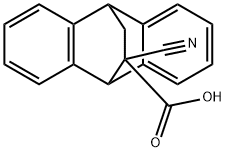 9,10-Ethanoanthracene-11-carboxylic acid, 11-cyano-9,10-dihydro- Struktur