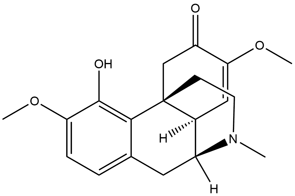 Morphinan-6-one, 7,8-didehydro-4-hydroxy-3,7-dimethoxy-17-methyl-, (9α,13α)- Struktur