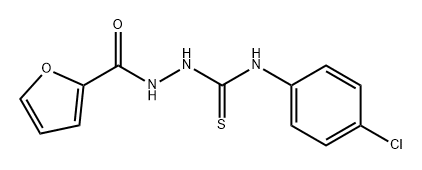 2-Furancarboxylic acid, 2-[[(4-chlorophenyl)amino]thioxomethyl]hydrazide Struktur