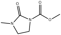 1-Imidazolidinecarboxylic acid, 3-methyl-2-oxo-, methyl ester Struktur