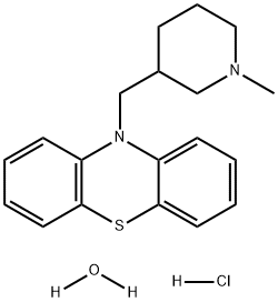 化合物 MEPAZINE HYDROCHLORIDE MONOHYDRATE 結(jié)構(gòu)式