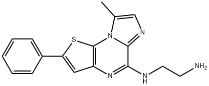 1,2-Ethanediamine, N1-(8-methyl-2-phenylimidazo[1,2-a]thieno[3,2-e]pyrazin-5-yl)- Struktur