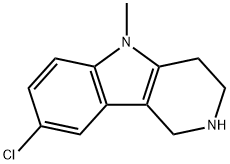 8-Chloro-2,3,4,5-tetrahydro-5-methyl-1H-pyrido[4,3-b]indole Struktur