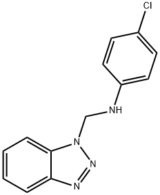 Benzotriazol-1-ylmethyl-(4-chloro-phenyl)-amine Struktur