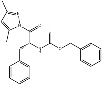 Carbamic acid, [2-(3,5-dimethyl-1H-pyrazol-1-yl)-2-oxo-1-(phenylmethyl)ethyl]-, phenylmethyl ester, (R)- (9CI)