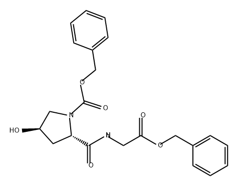 Glycine, N-[trans-4-hydroxy-1-[(phenylmethoxy)carbonyl]-L-prolyl]-, phenylmethyl ester (9CI)